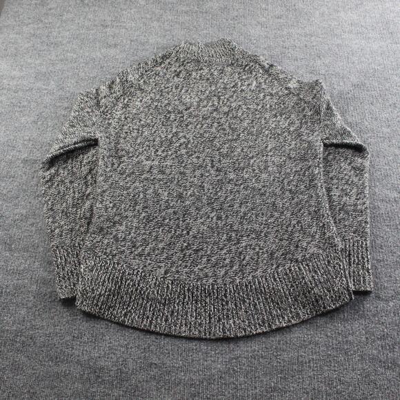 Theory Sweater Womens Large Karenia Cashmere Turtleneck Ivory Ash Pullover Chic - Picture 6 of 10